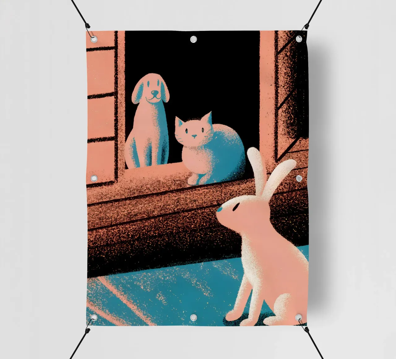 Coniglio gatto e cane telo in pvc da SOUL SHOP