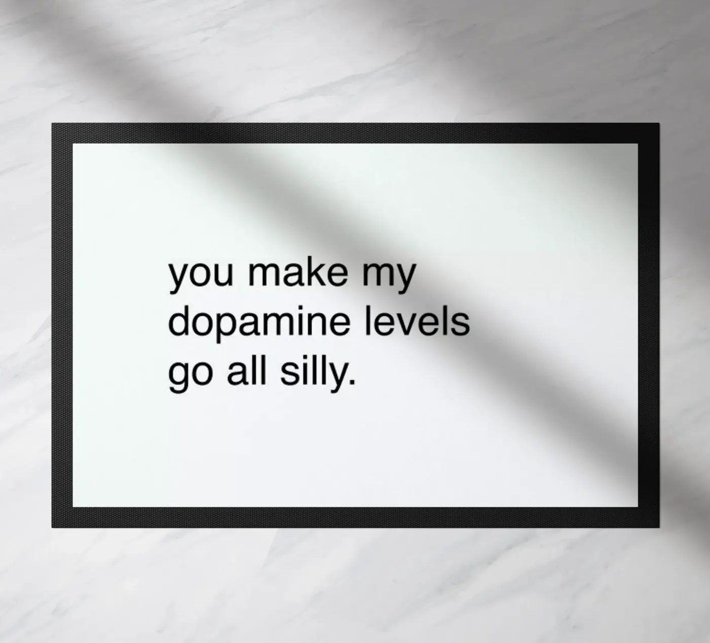 Dopamine doormat by Magdalena Lindstedt