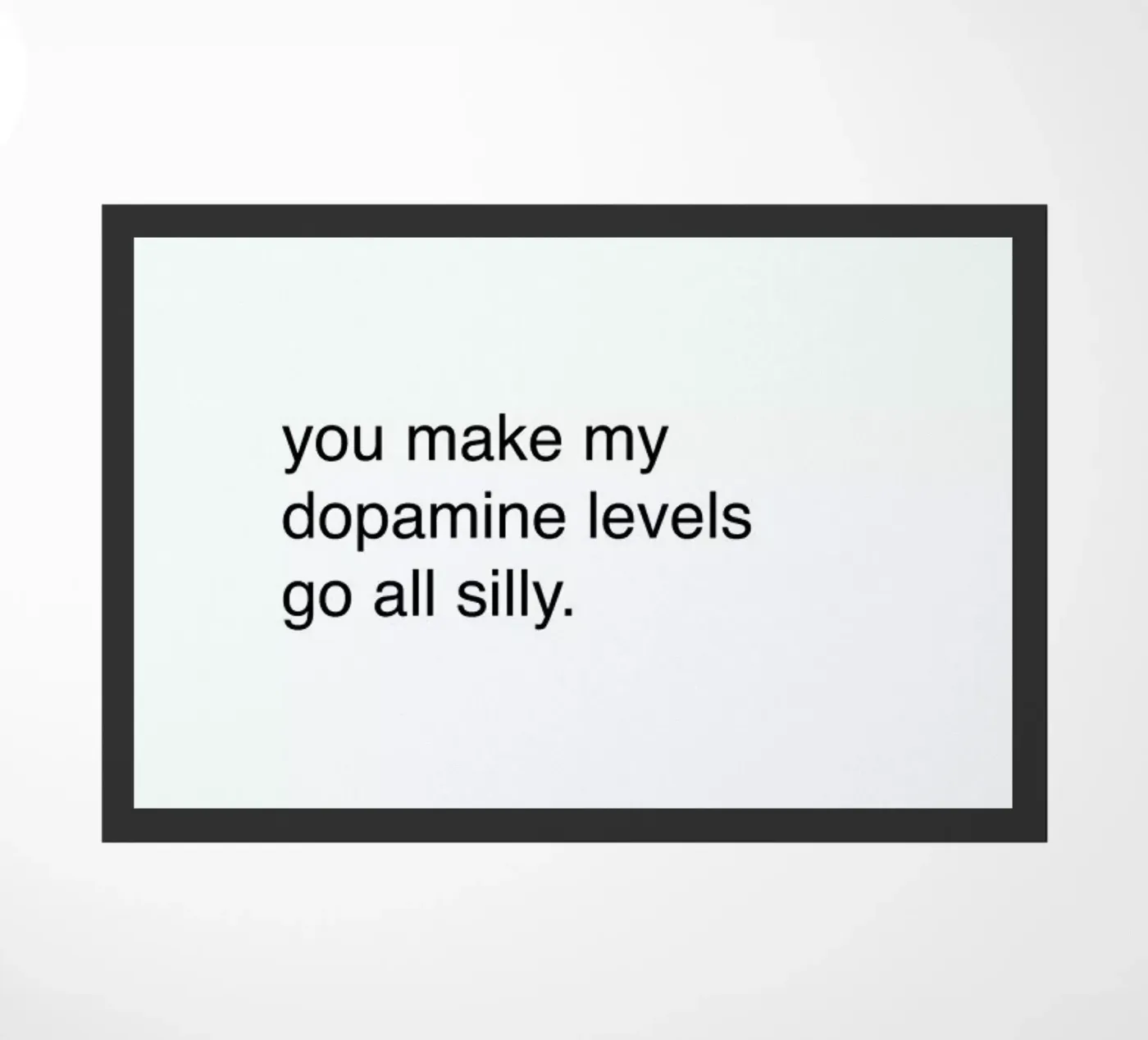 Dopamine doormat by Magdalena Lindstedt