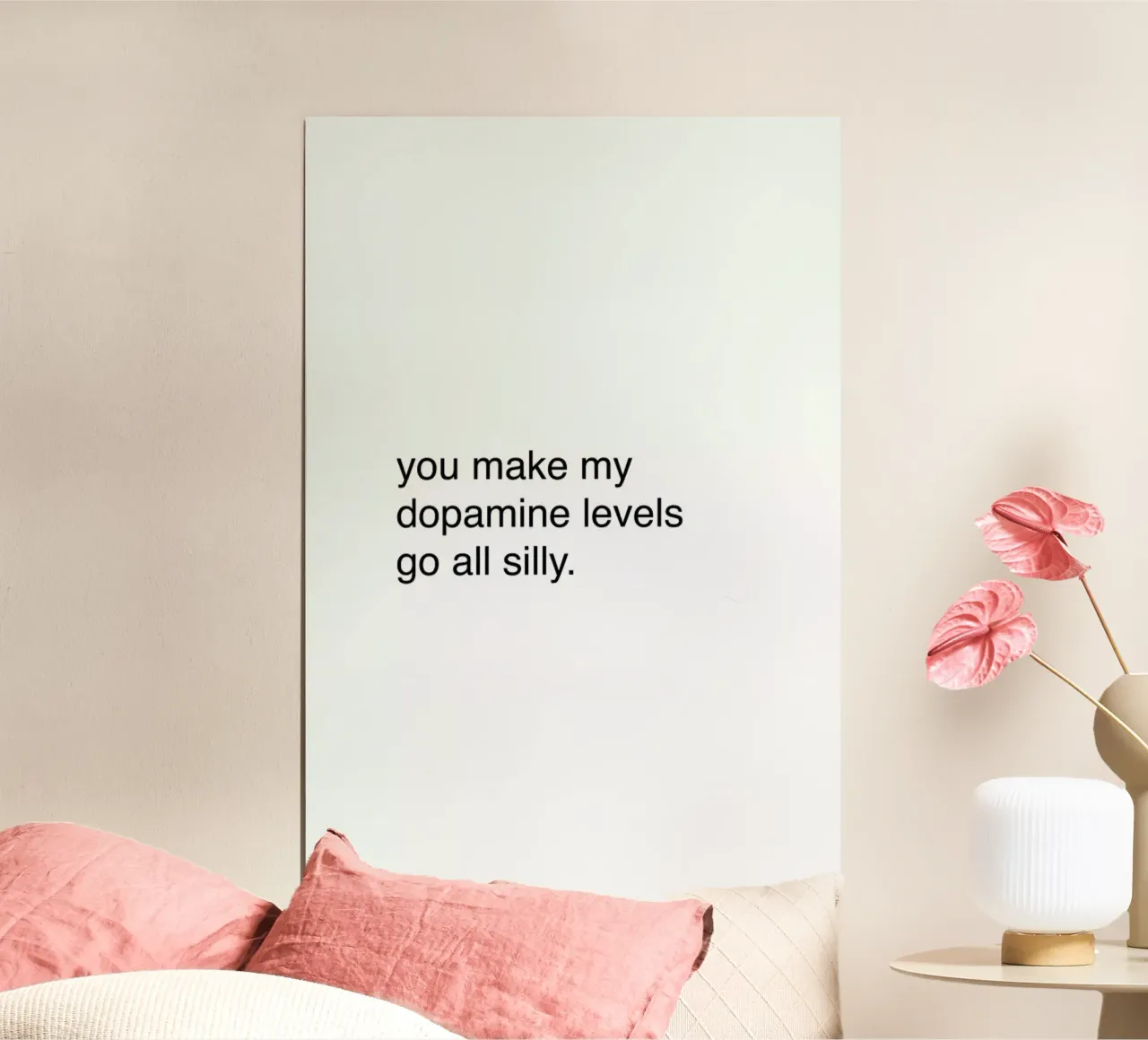 Dopamine poster con telaio in alluminio da Magdalena Lindstedt