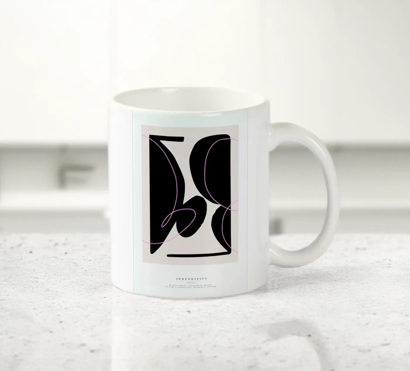 Serendipity ceramic mug by Pure