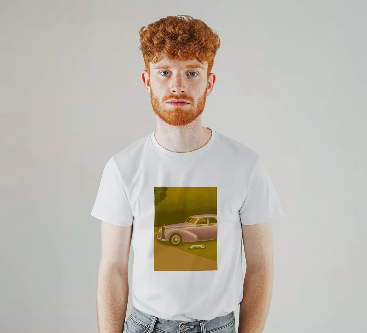 Vista laterale di un'auto d'epoca t-shirt da SOUL SHOP