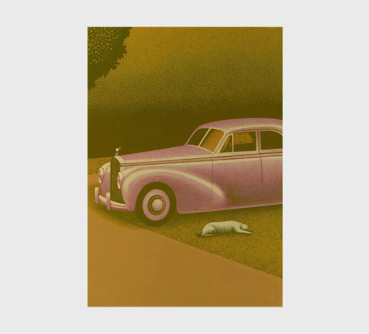 Vue latérale d'une voiture classique carnet de notes de SOUL SHOP