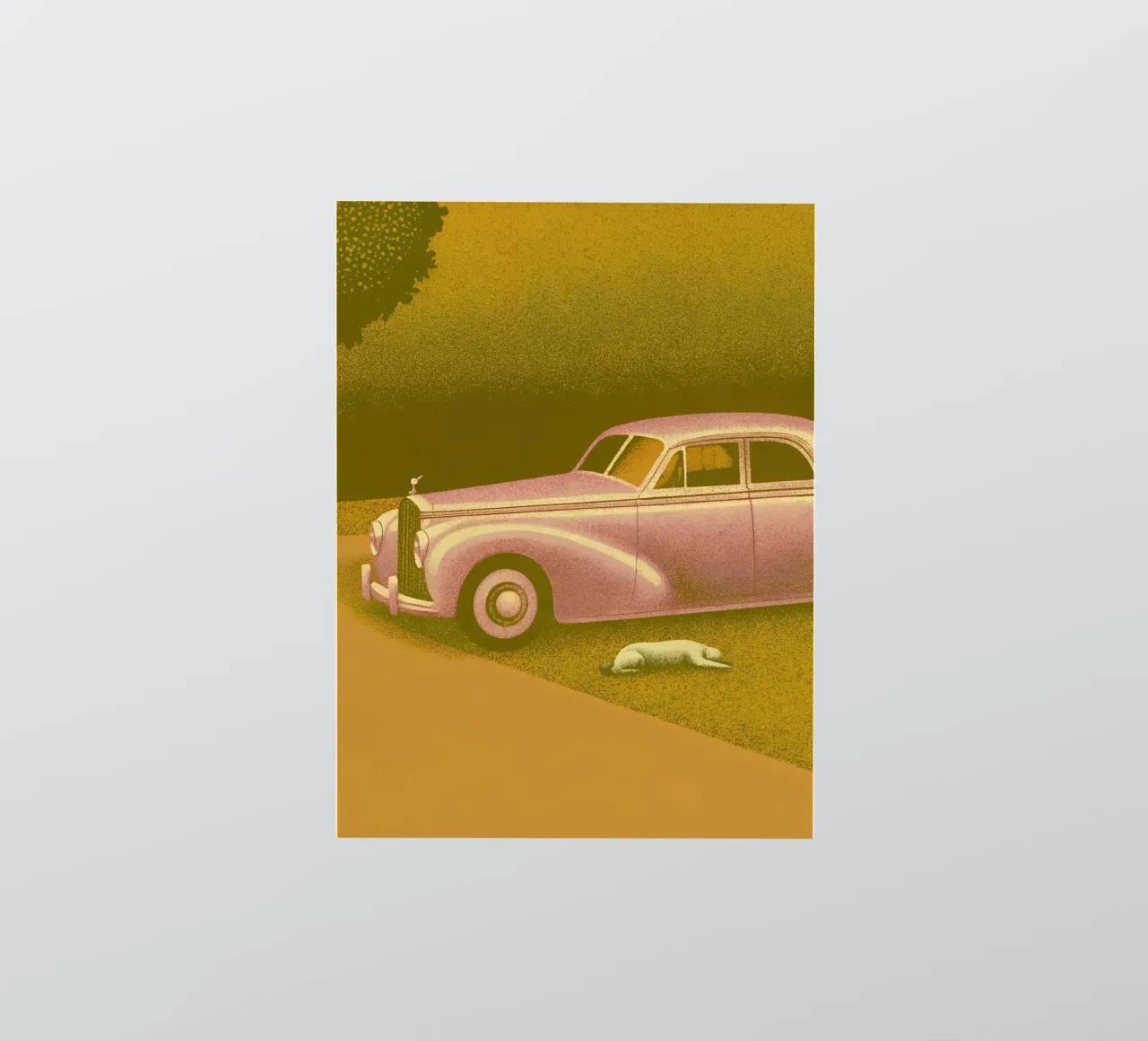 Vue latérale d'une voiture classique autocollant de SOUL SHOP