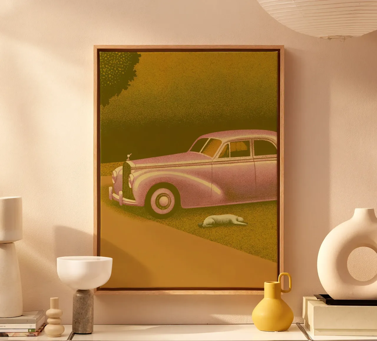 Vista laterale di un'auto d'epoca tela da SOUL SHOP