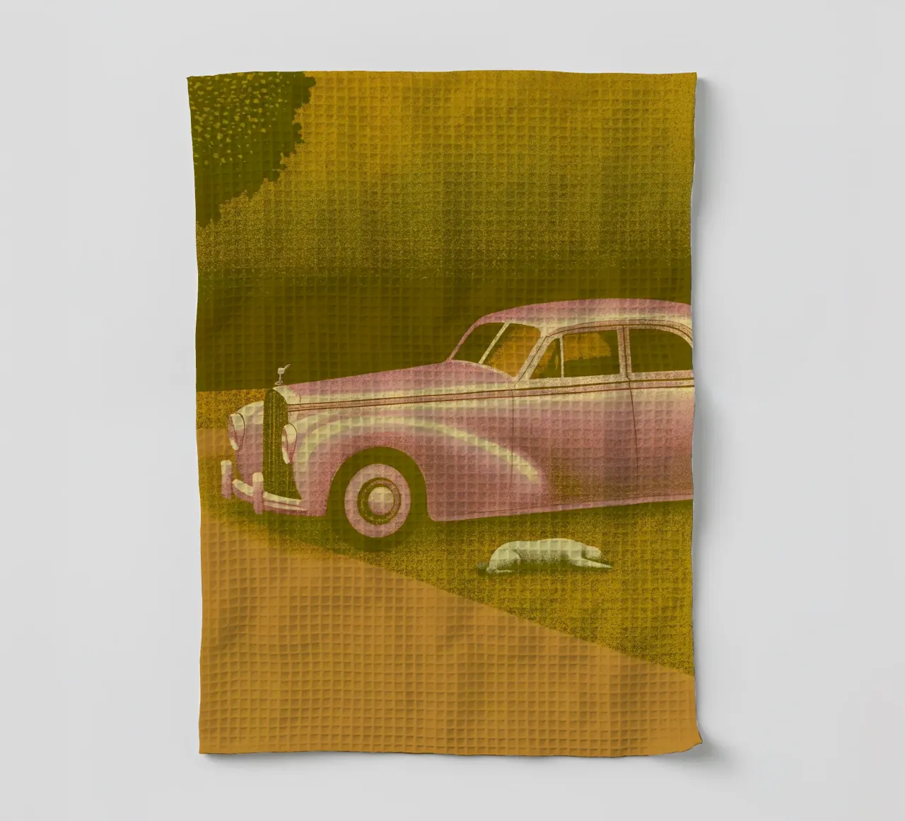 Vue latérale d'une voiture classique torchon de SOUL SHOP