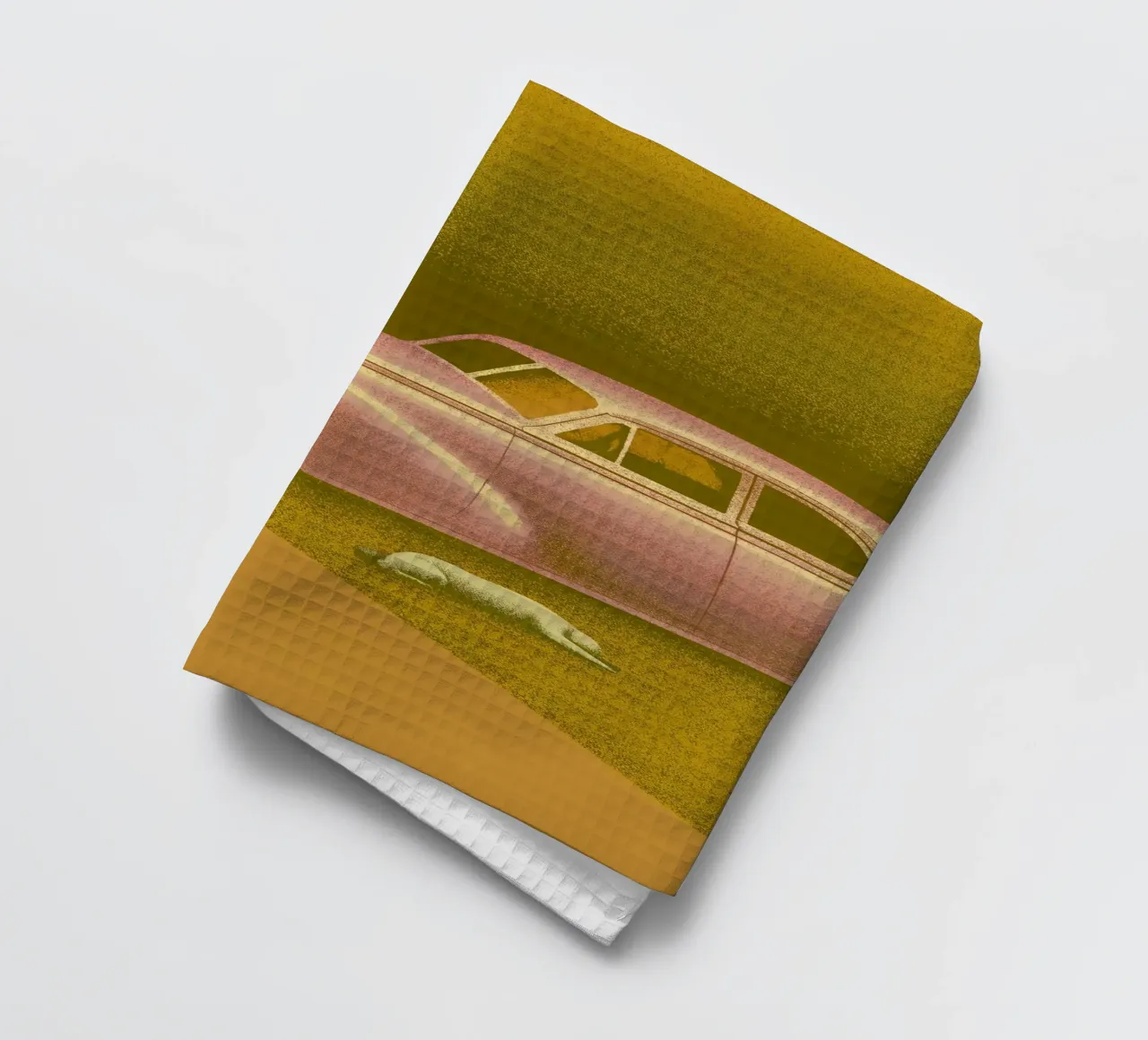 Vue latérale d'une voiture classique torchon de SOUL SHOP