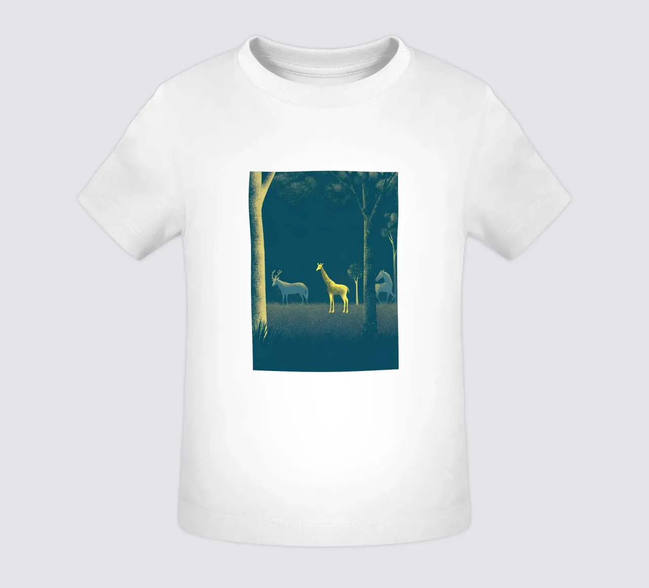 Cervi e giraffe nella foresta maglietta neonato da SOUL SHOP