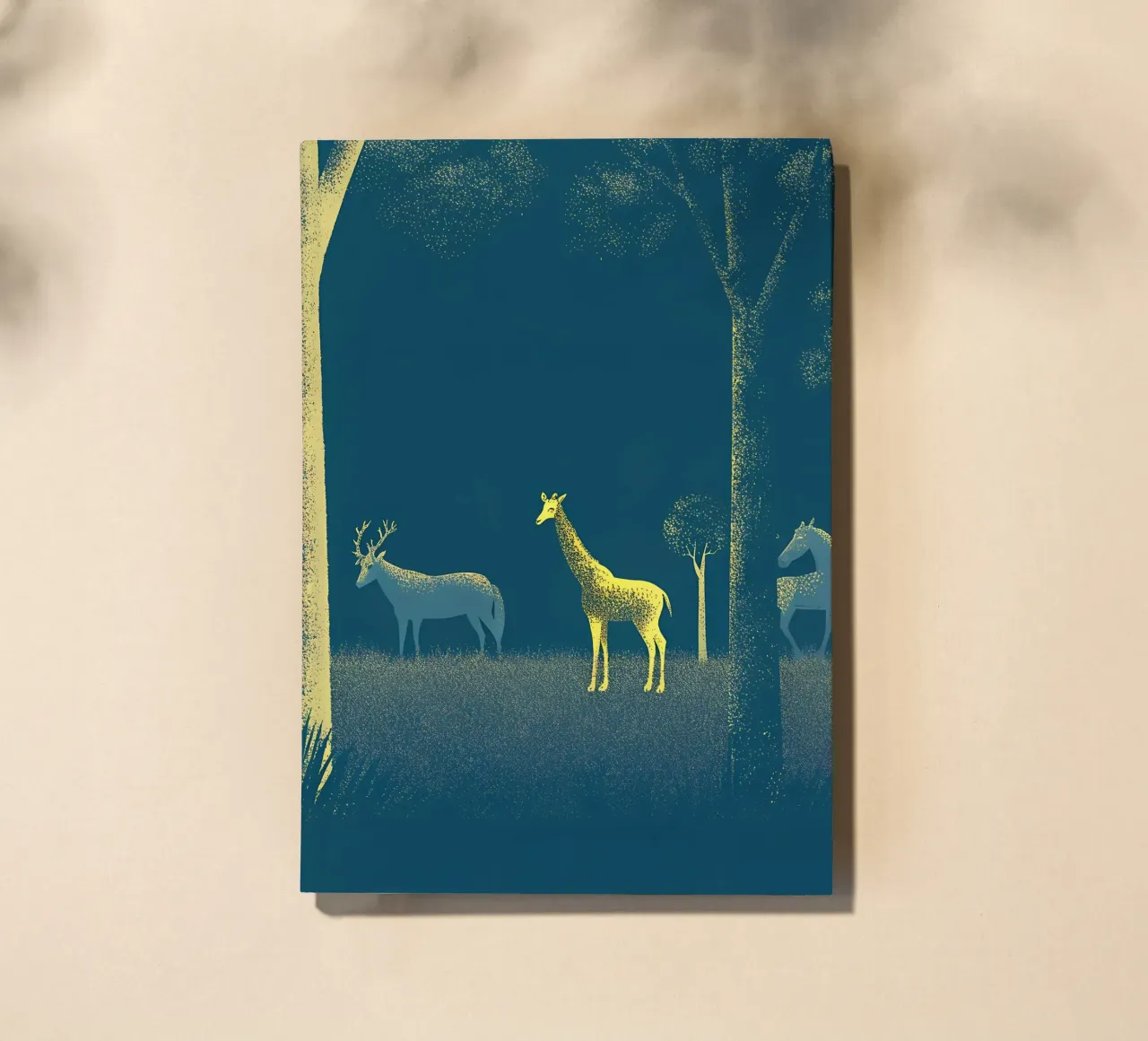Cervi e giraffe nella foresta diario da SOUL SHOP