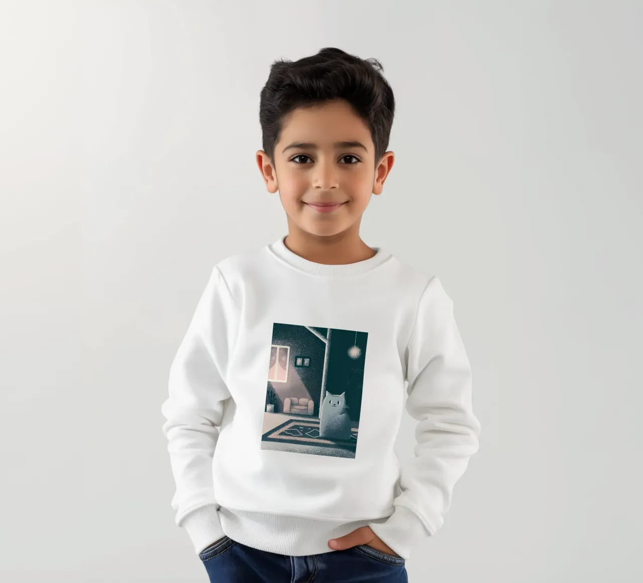 Gatti in casa felpa bambino da SOUL SHOP