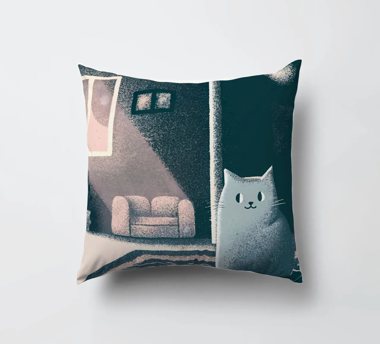Gatti in casa cuscino da SOUL SHOP