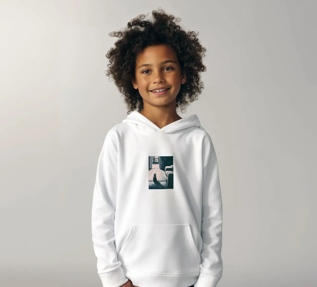 Gatti in casa felpa bambino con cappuccio da SOUL SHOP