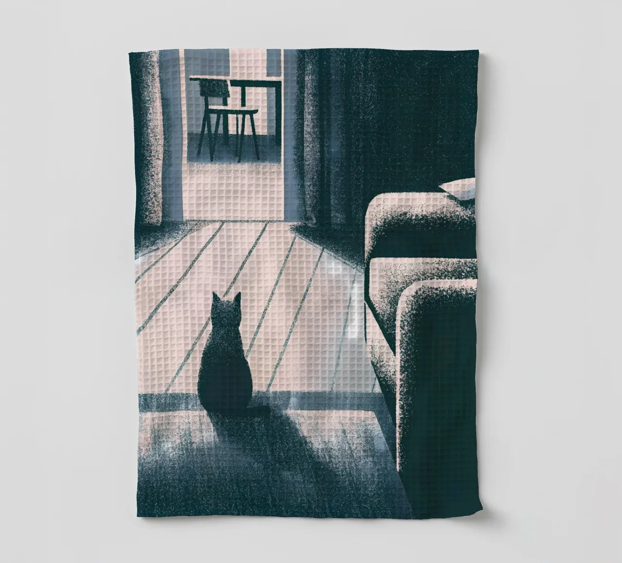Gatti in casa canovaccio da cucina da SOUL SHOP