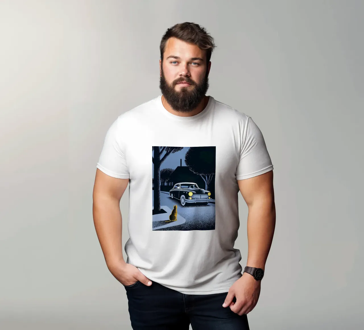Auto d'epoca e gatti t-shirt da SOUL SHOP
