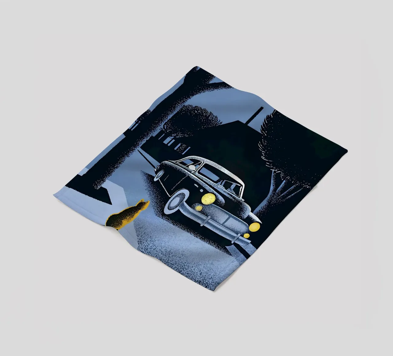 Auto d'epoca e gatti coperta in pile da SOUL SHOP