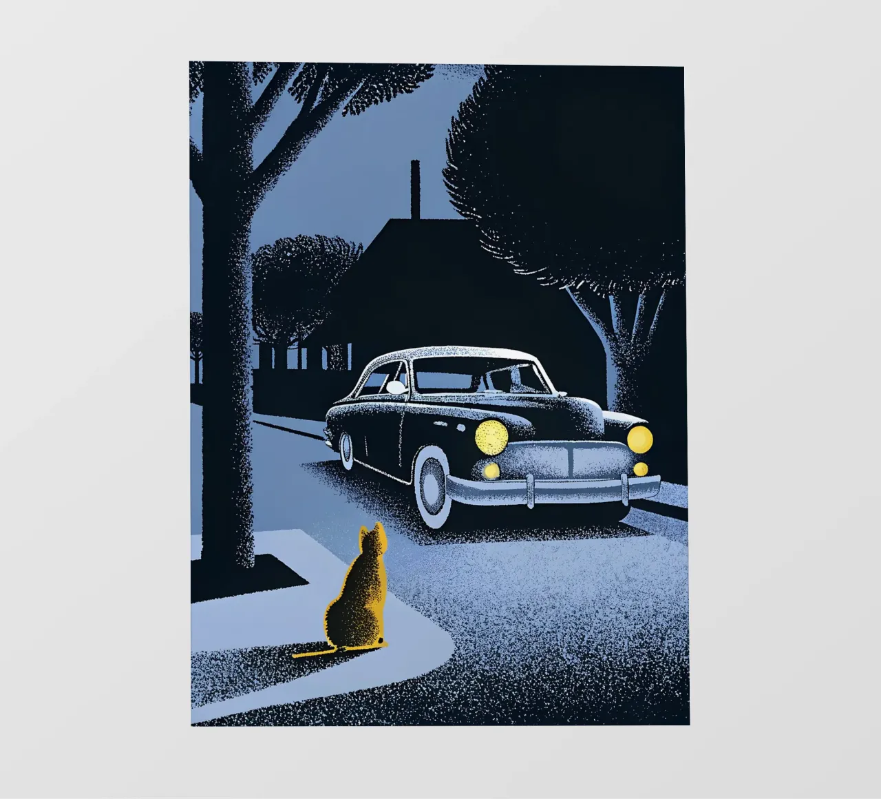 Voitures de collection et chats papier peint photo de SOUL SHOP