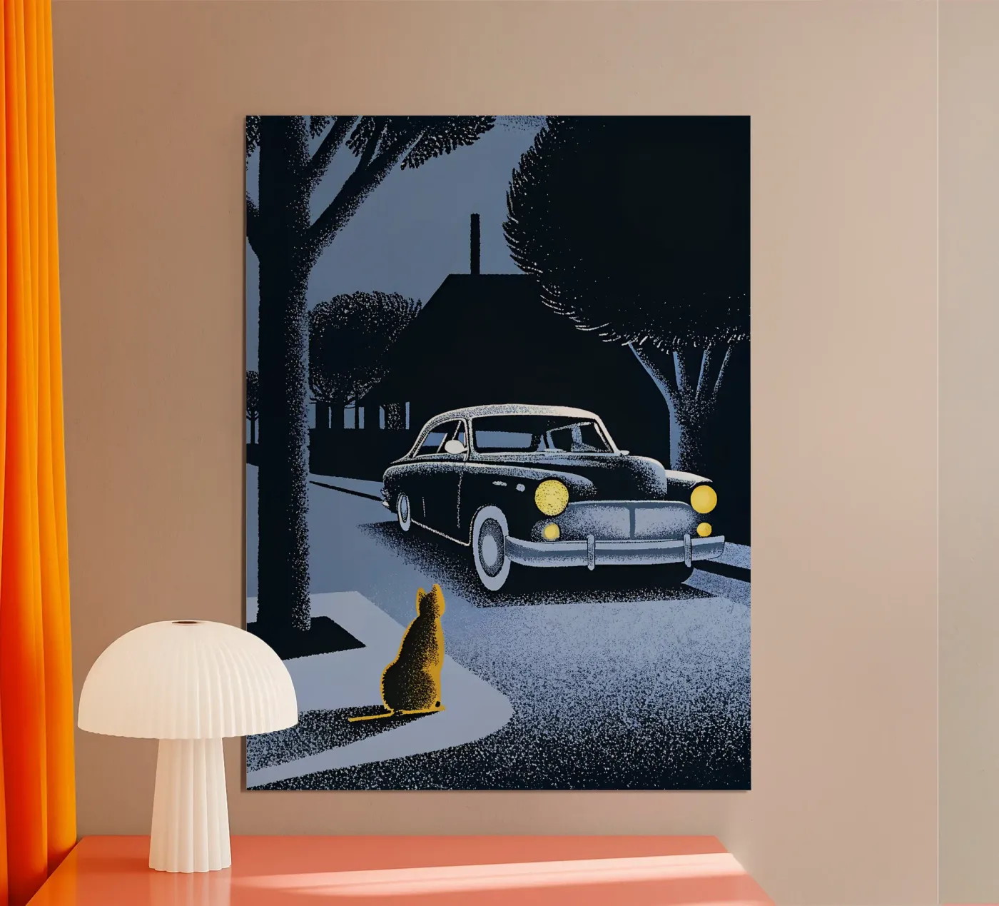 Classic Cars and Cats Poster von SOUL SHOP