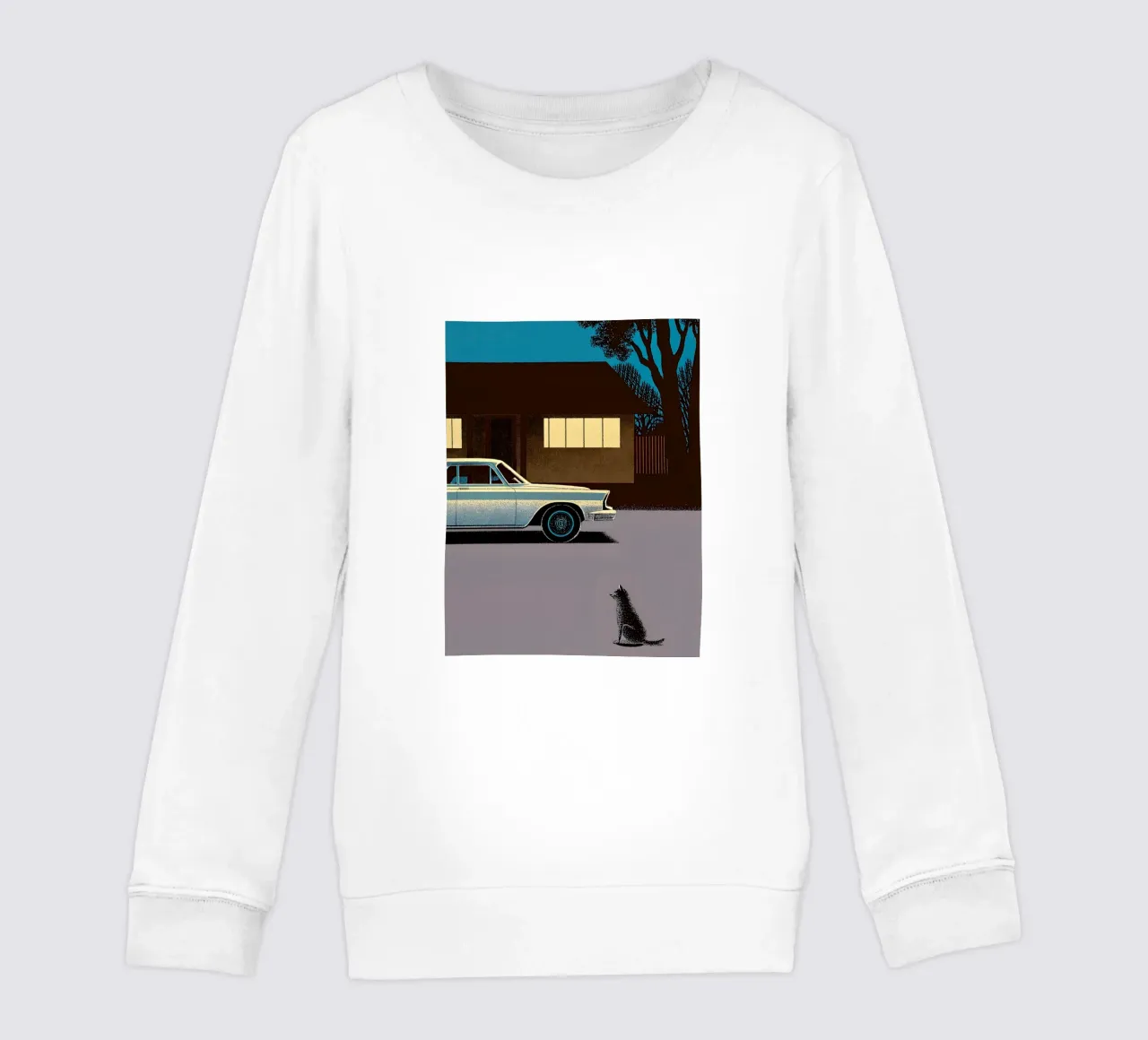 Auto d'epoca e gatti felpa bambino da SOUL SHOP