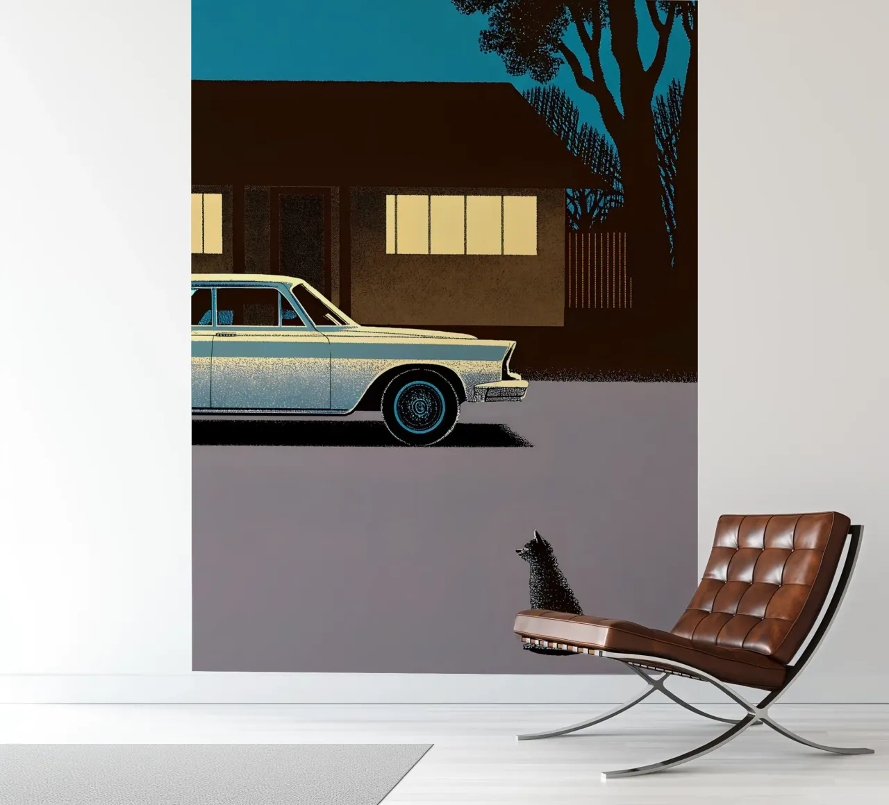 Classic Cars and Cats photo wallpaper by SOUL SHOP