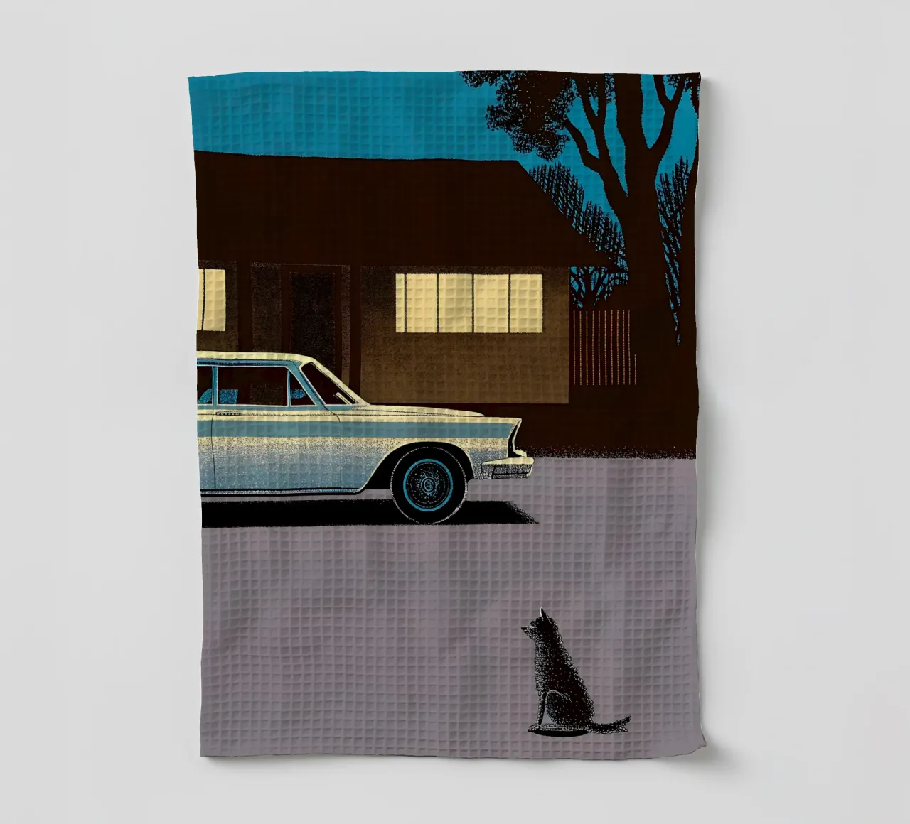 Auto d'epoca e gatti canovaccio da cucina da SOUL SHOP