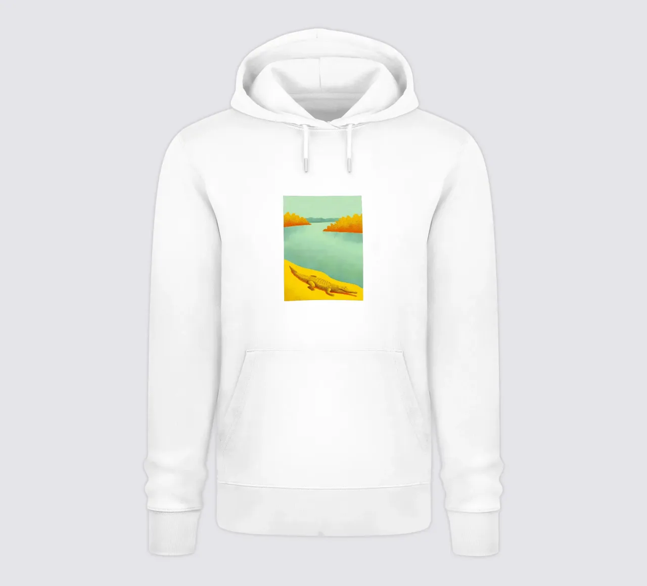 Coccodrillo sul fiume felpa con cappuccio da SOUL SHOP