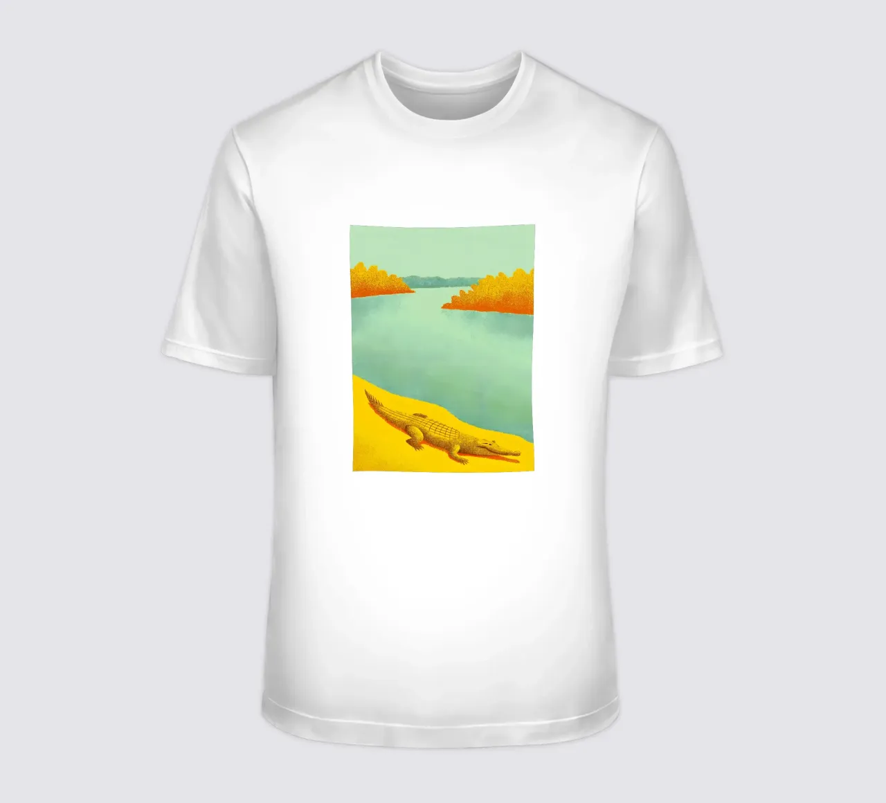 Coccodrillo sul fiume t-shirt da SOUL SHOP