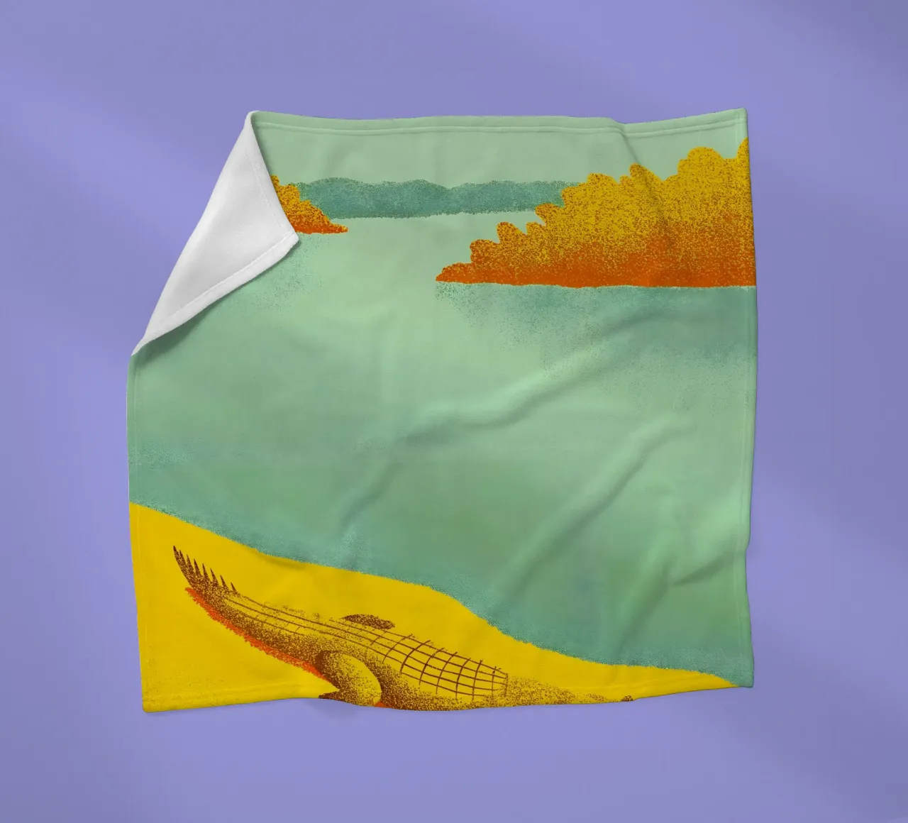 Coccodrillo sul fiume coperta in pile da SOUL SHOP