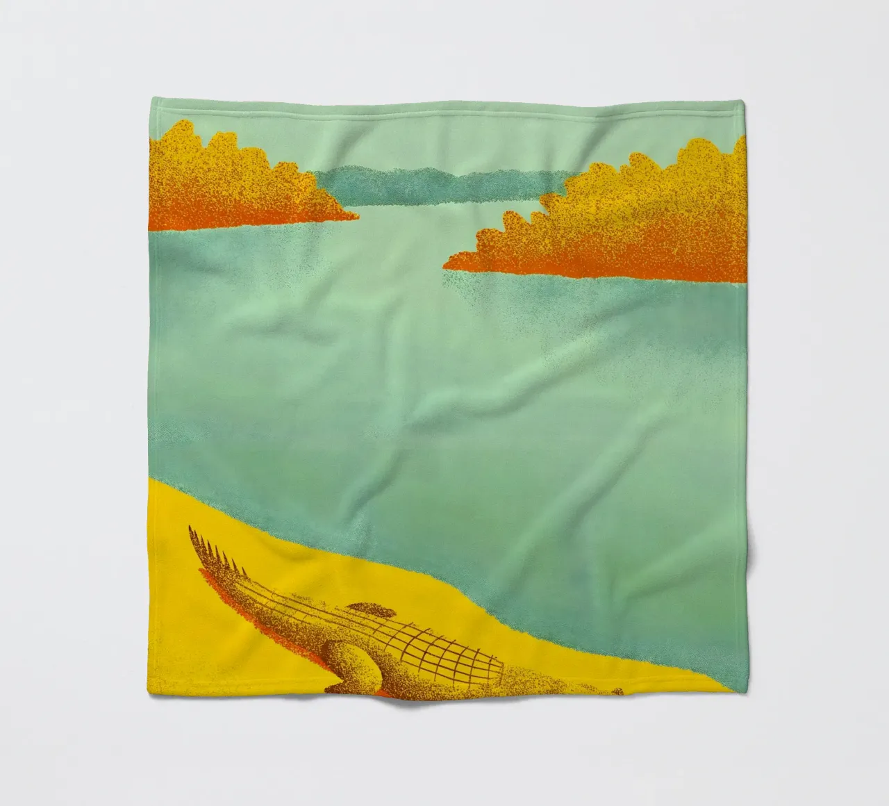 Coccodrillo sul fiume coperta in pile da SOUL SHOP