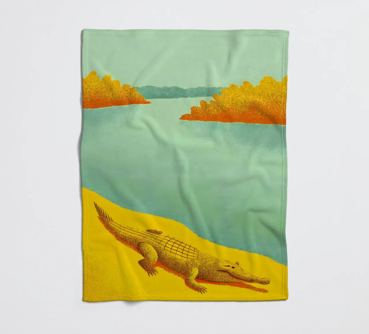 Coccodrillo sul fiume coperta in pile da SOUL SHOP