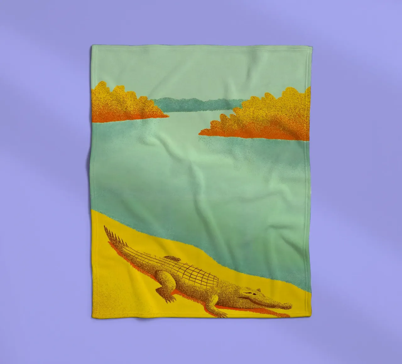 Coccodrillo sul fiume coperta in pile da SOUL SHOP