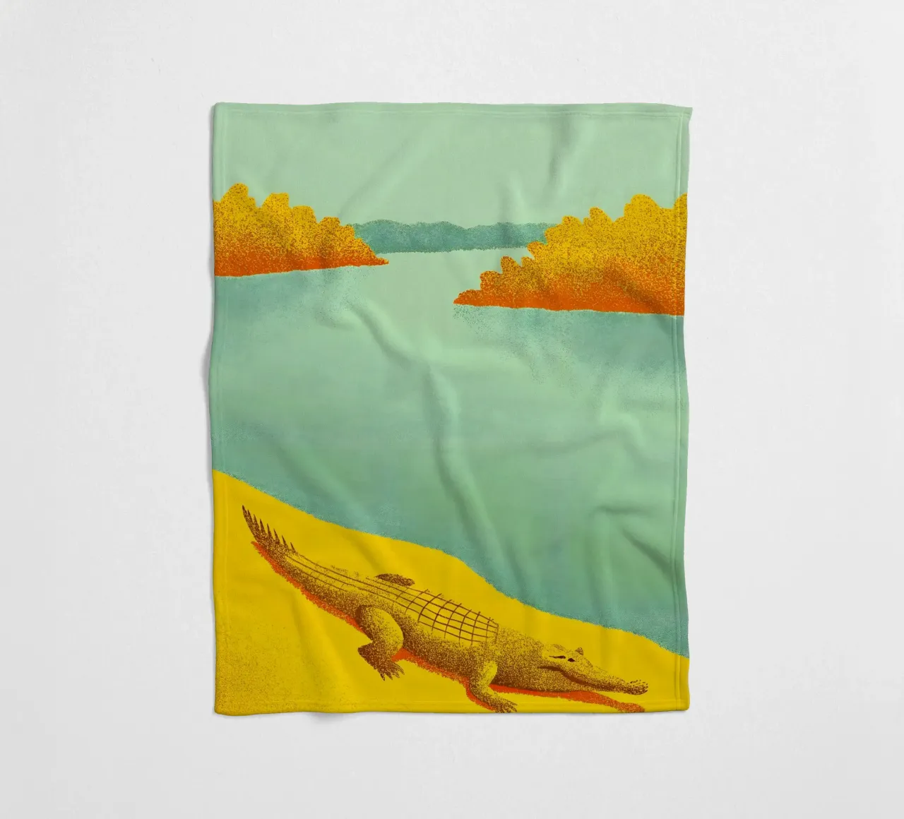 Coccodrillo sul fiume coperta in pile da SOUL SHOP