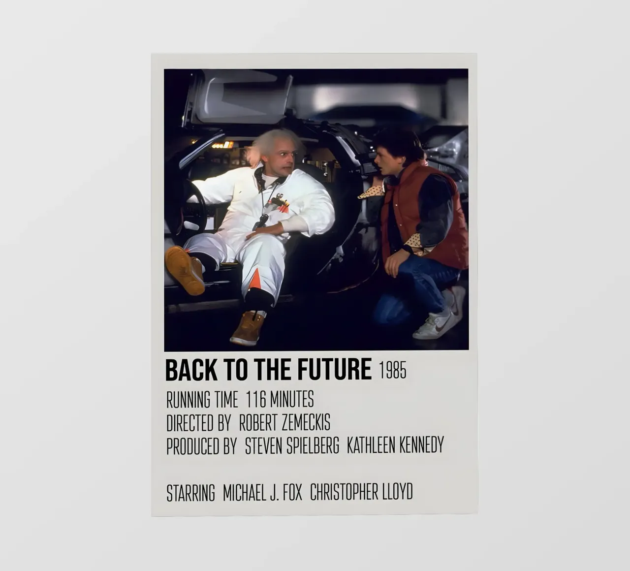 BACK TO THE FUTURE 1985 pellicola backlit da MVFminimalist