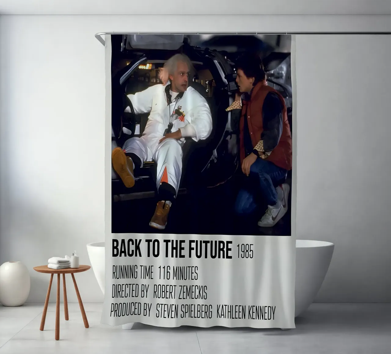 BACK TO THE FUTURE 1985 tenda da doccia da MVFminimalist