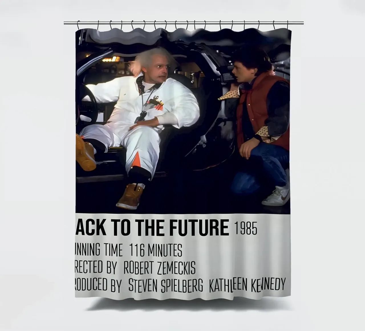 BACK TO THE FUTURE 1985 tenda da doccia da MVFminimalist