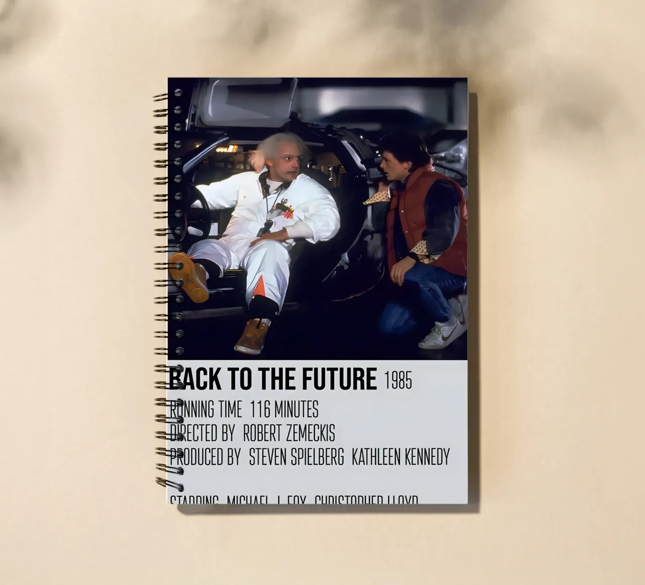 BACK TO THE FUTURE 1985 spiral notebook by MVFminimalist