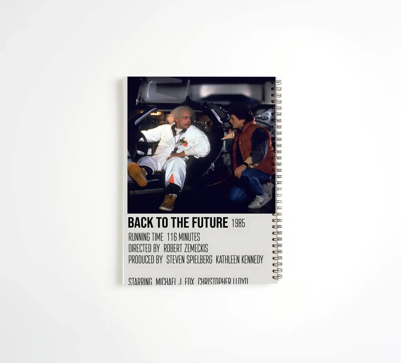 BACK TO THE FUTURE 1985 spiral notebook by MVFminimalist
