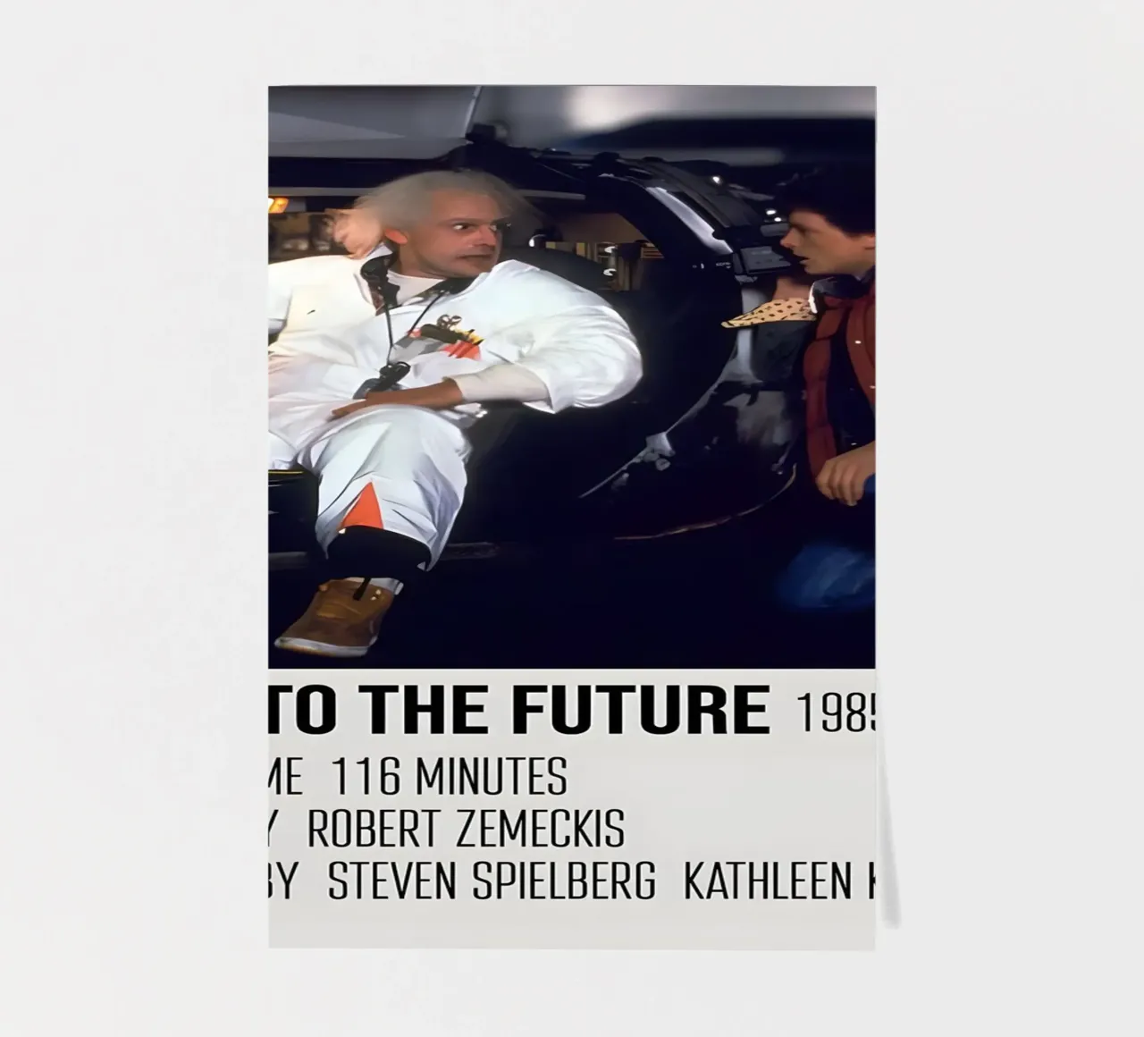 BACK TO THE FUTURE 1985 Stickerbogen von MVFminimalist