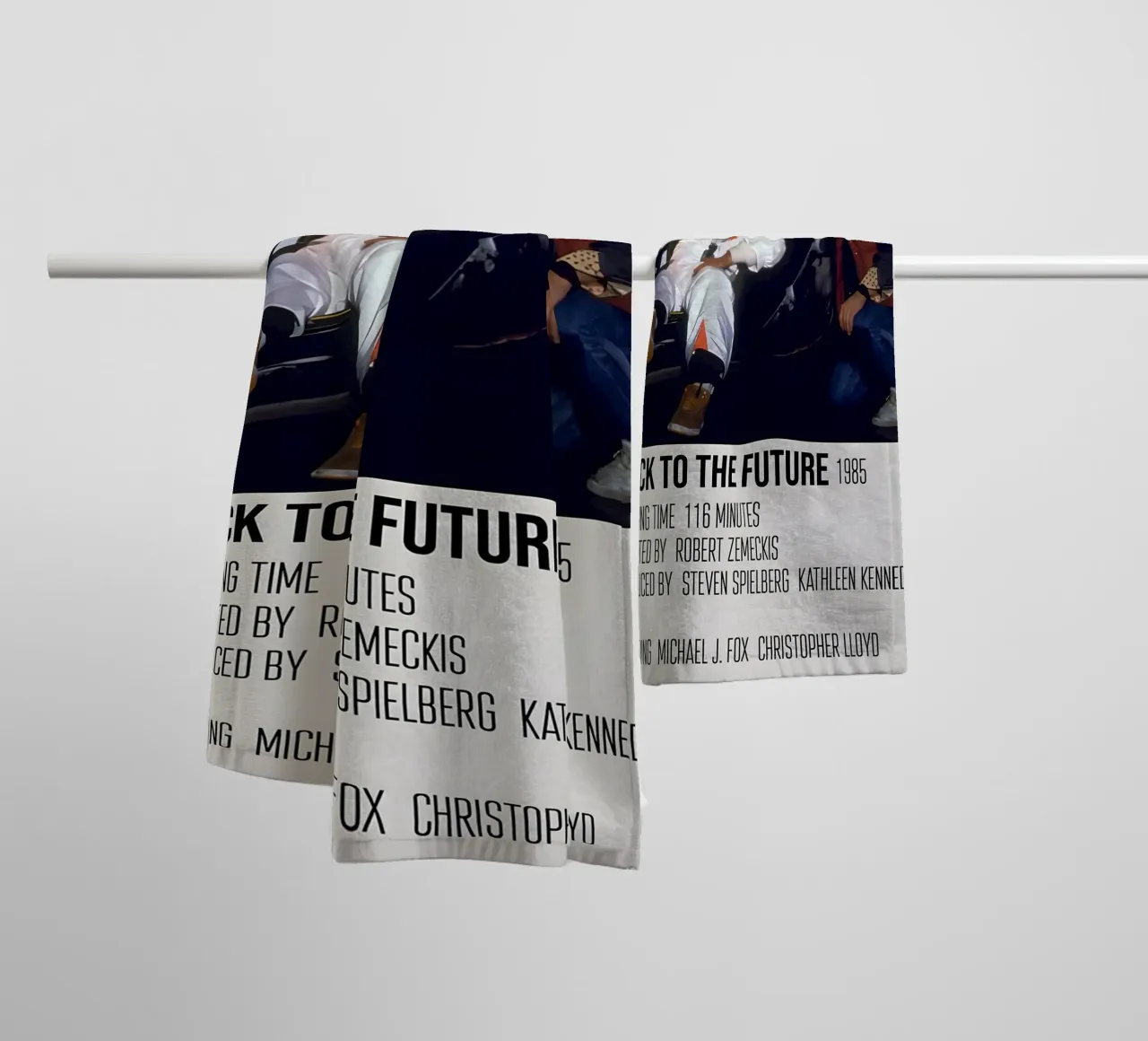 BACK TO THE FUTURE 1985 asciugamano da bagno da MVFminimalist