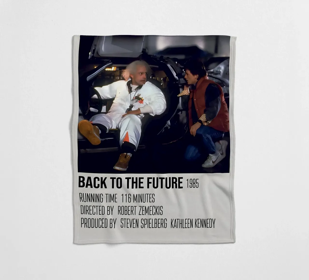 BACK TO THE FUTURE 1985 coperta in pile da MVFminimalist