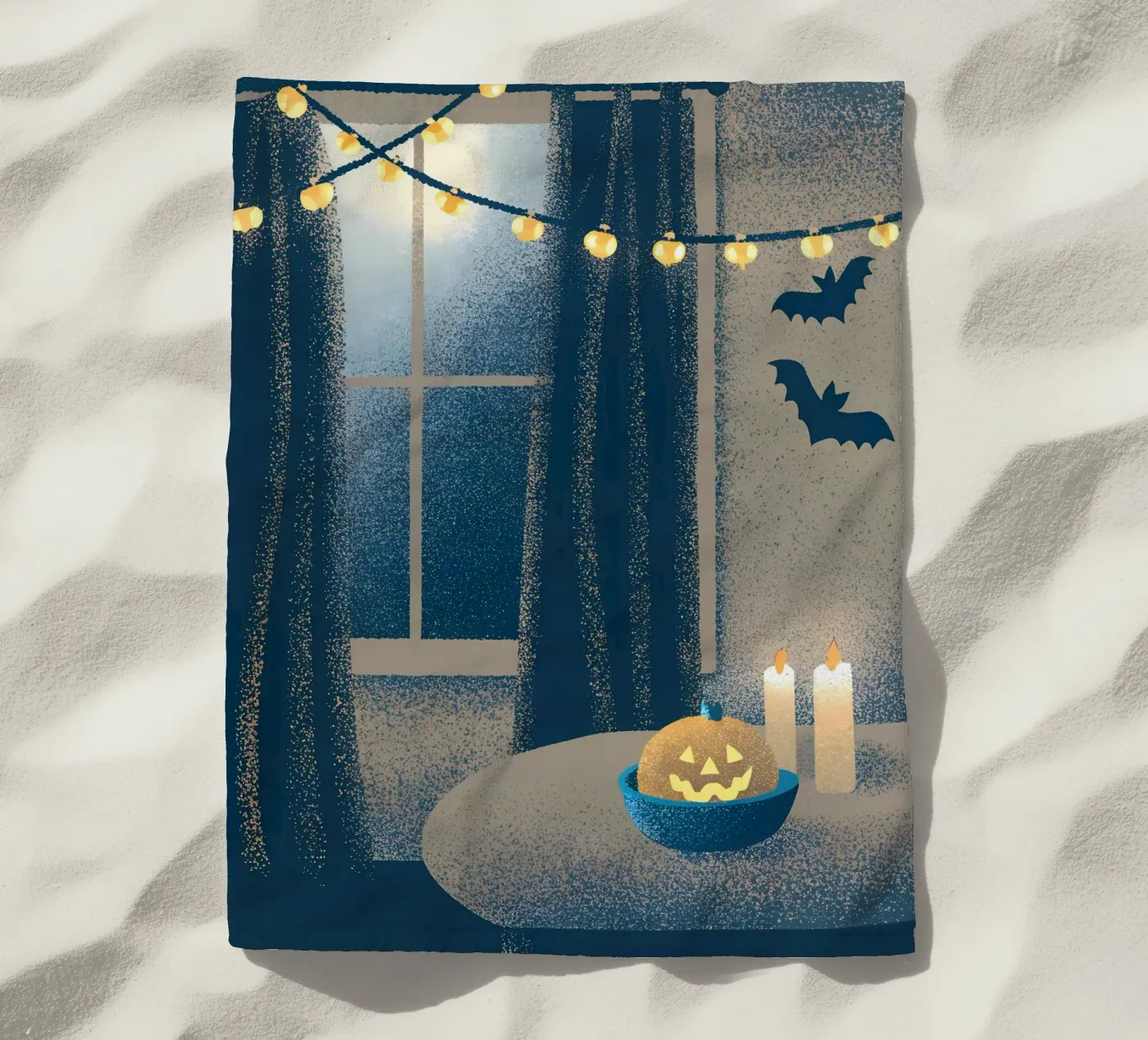 Hallowen beach towel by SOUL SHOP