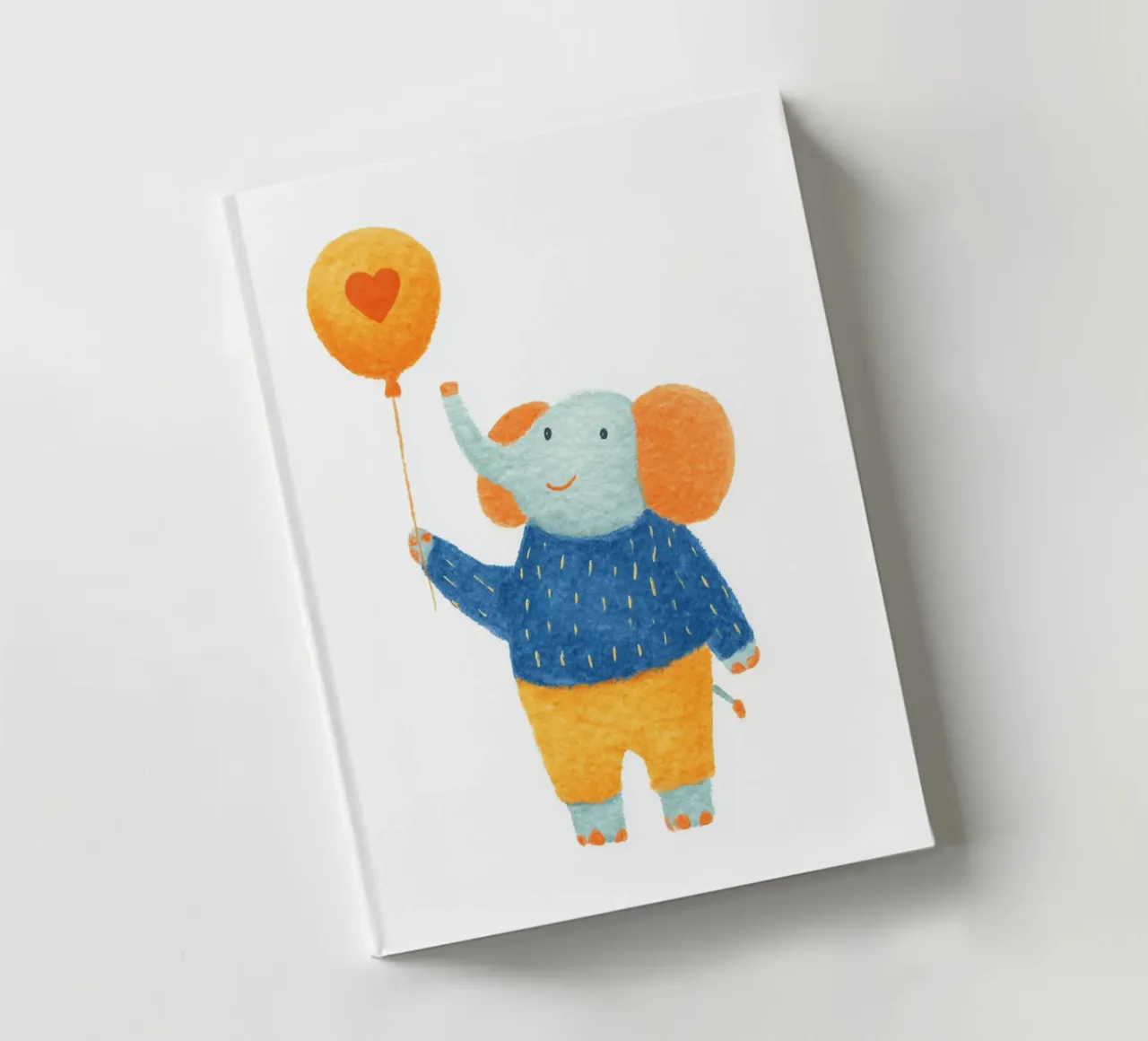 Loving elephant message notebook by Carinaprint