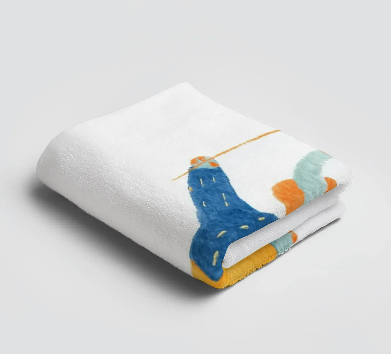 Message d'amour des éléphants serviette de bain de Carinaprint