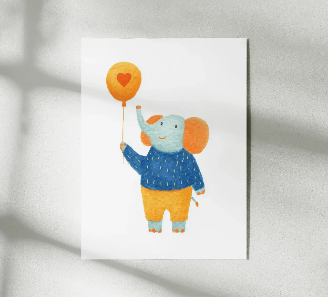Amorevole messaggio dell'elefante plexiglass da Carinaprint