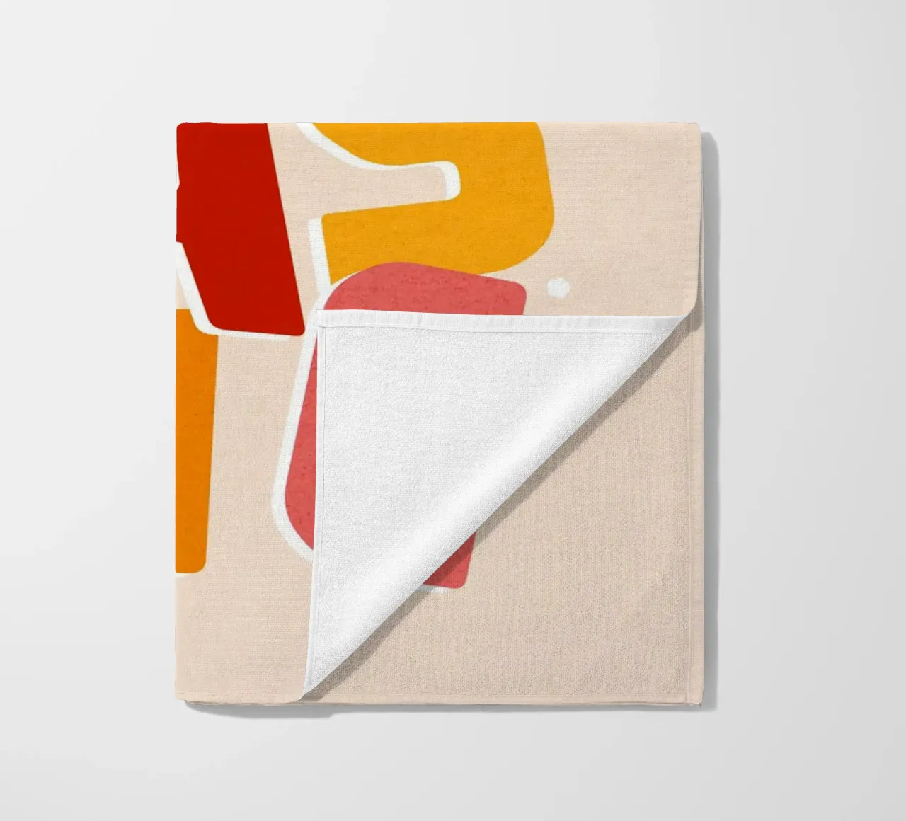 Typographic 'FUNTASTIC' • Playful and fun colourful mood beach towel by Dominique Vari Words