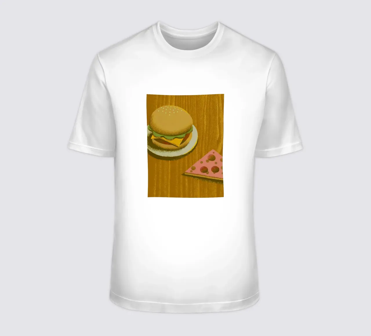 Hamburger e pizza t-shirt da SOUL SHOP