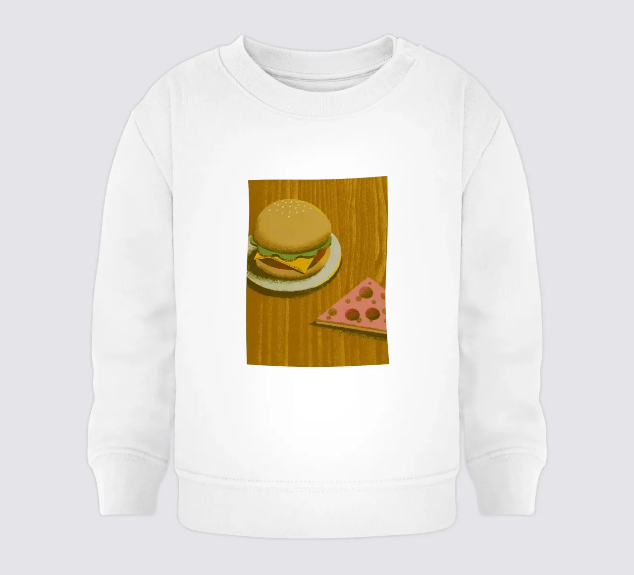 Hamburger e pizza felpa neonato da SOUL SHOP