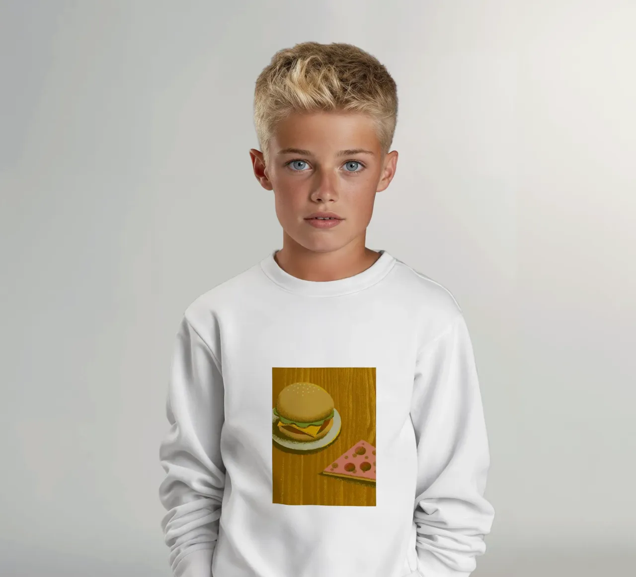 Hamburger e pizza felpa bambino da SOUL SHOP