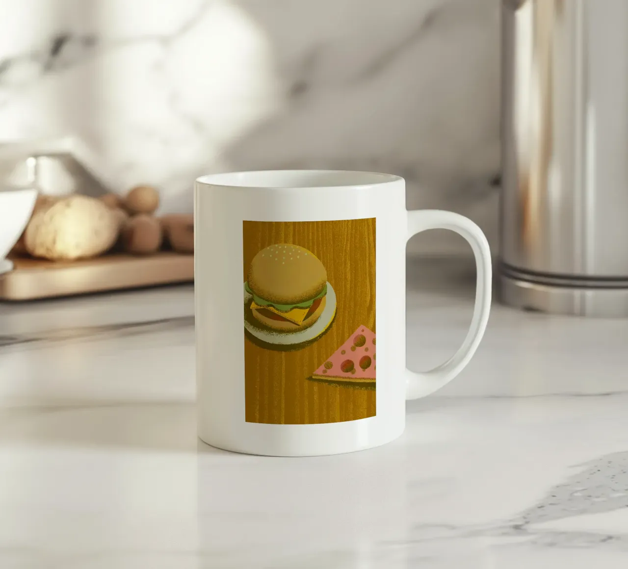 Hamburger e pizza tazza in ceramica da SOUL SHOP