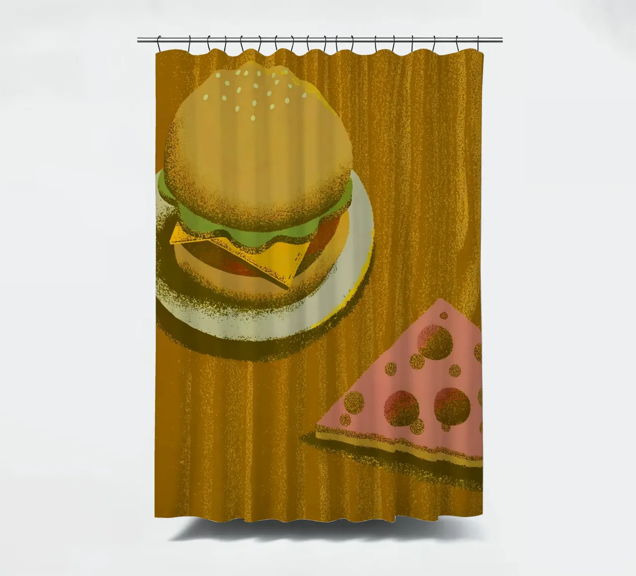 Hamburger e pizza tenda da doccia da SOUL SHOP