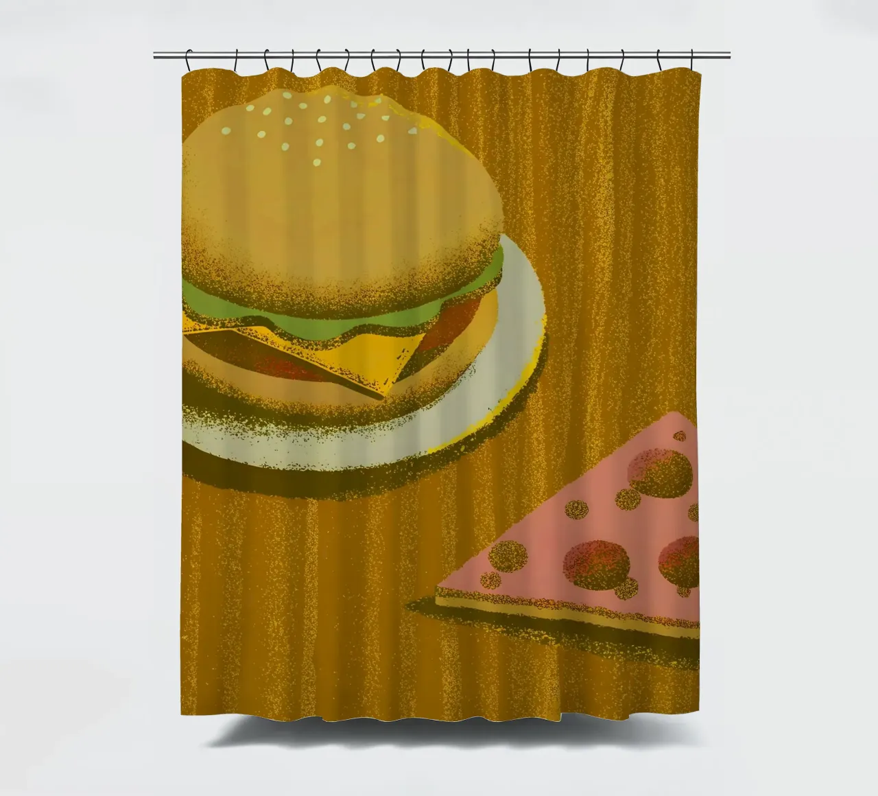 Hamburger e pizza tenda da doccia da SOUL SHOP